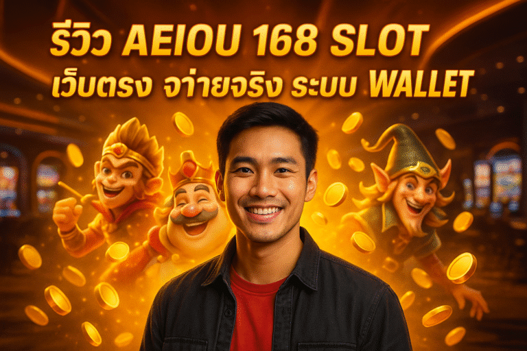 รีวิว AEIOU 168 SLOT เว็บตรง จ่ายจริง ระบบ WALLET