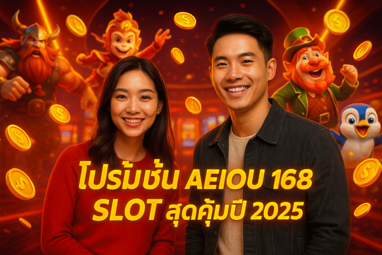 โปรโมชั่น AEIOU 168 SLOT สุดคุ้มปี 2025