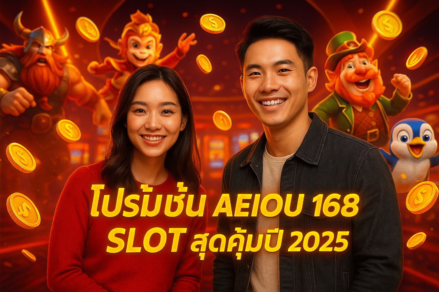 โปรโมชั่น AEIOU 168 SLOT สุดคุ้มปี 2025