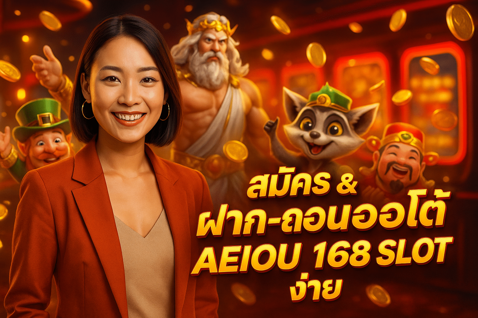 สมัคร &ฝาก-ถอนออโต้ AEIOU 168 SLOT ง่าย