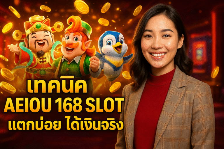 เทคนิค AEIOU 168 SLOT แตกบ่อย ได้เงินจริง