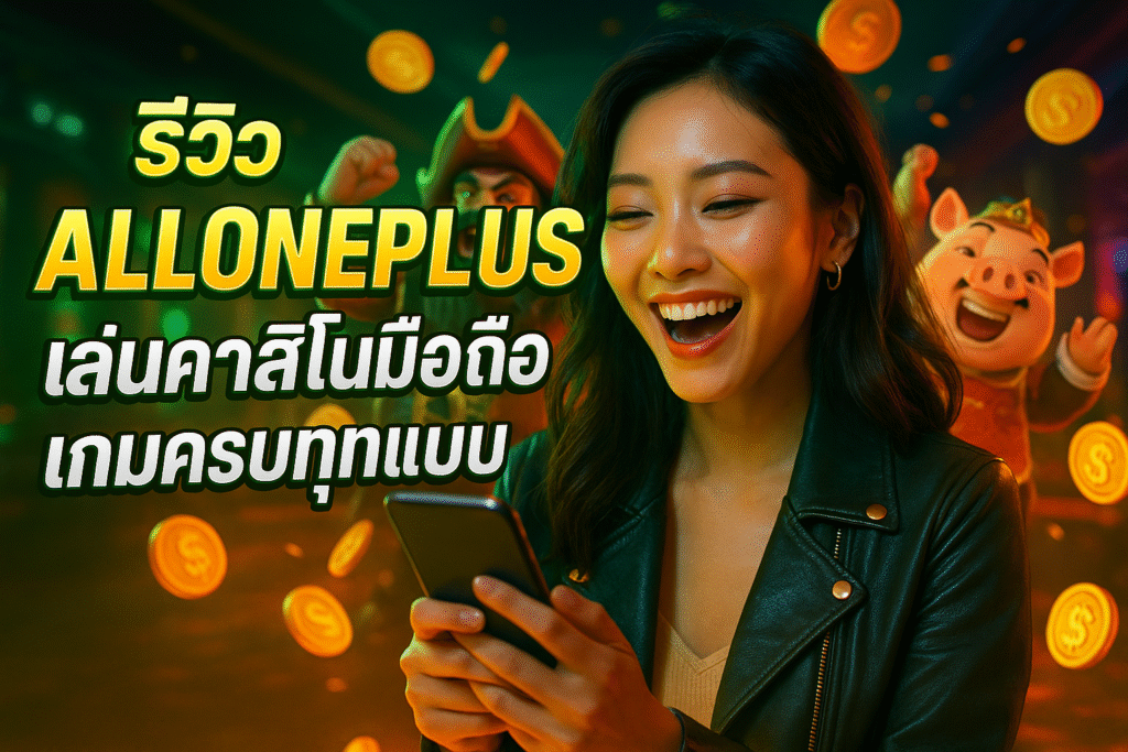รีวิว ALLONEPLUS เล่นคาสิโนมือถือ เกมครบทุกแบบ