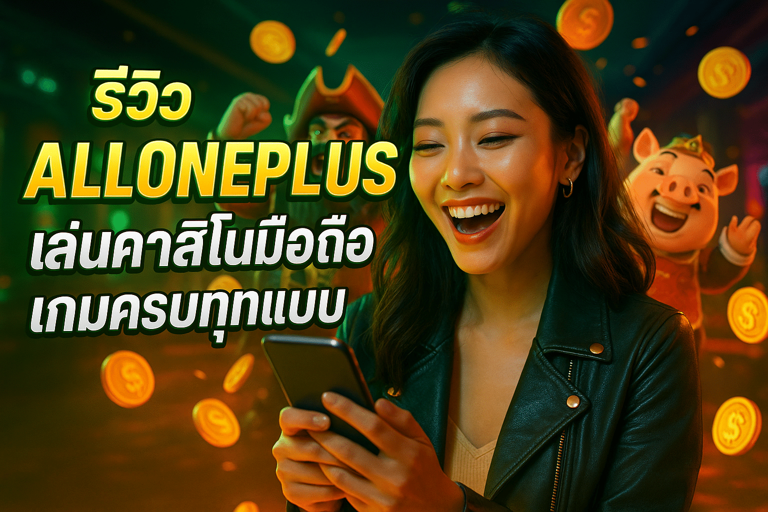 รีวิว ALLONEPLUS เล่นคาสิโนมือถือ เกมครบทุกแบบ