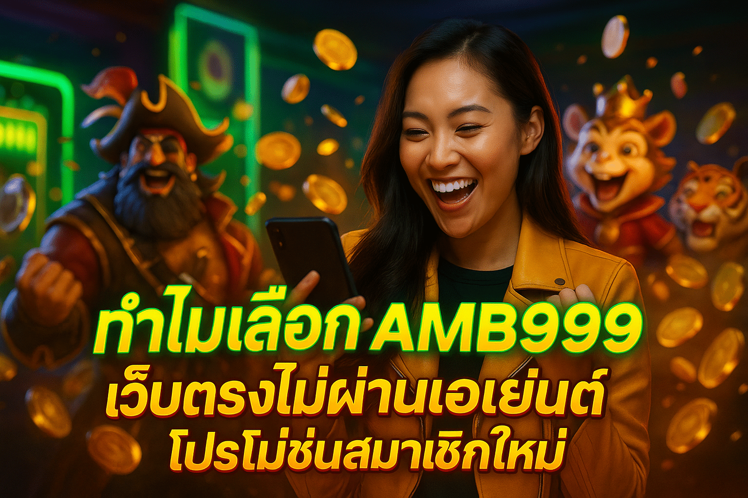 ทำไมเลือก AMB999 เว็บตรงไม่ผ่านเอเย่นต์ โปรโมชั่นสมาชิกใหม่